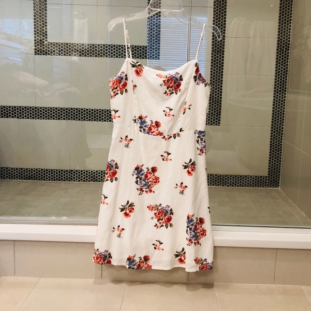 Ivory Floral Dress